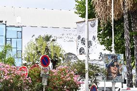 74th Cannes Film Festival poster installations