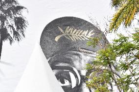 74th Cannes Film Festival poster installations