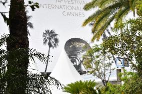 74th Cannes Film Festival poster installations