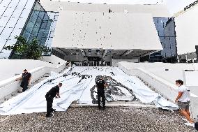 74th Cannes Film Festival poster installations
