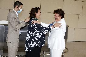 Roselyne Bachelot at the Fondation Luma inauguration - Arles