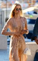 Frida Aasen And Boyfriend Sighting - St Tropez