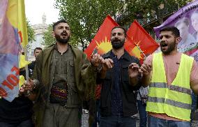 Demonstration Of The Kurdish Community Of France - Paris
