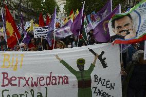 Demonstration Of The Kurdish Community Of France - Paris