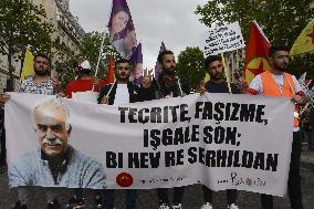 Demonstration Of The Kurdish Community Of France - Paris