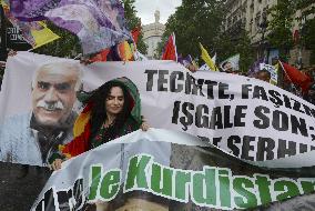 Demonstration Of The Kurdish Community Of France - Paris