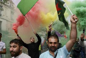 Demonstration Of The Kurdish Community Of France - Paris