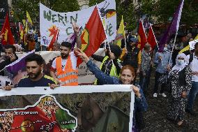 Demonstration Of The Kurdish Community Of France - Paris