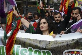 Demonstration Of The Kurdish Community Of France - Paris