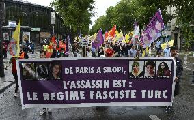 Demonstration Of The Kurdish Community Of France - Paris