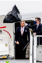 Dutch Royals Arrive At Brandenburg Airport - Berlin