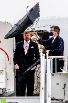 Dutch Royals Arrive At Brandenburg Airport - Berlin