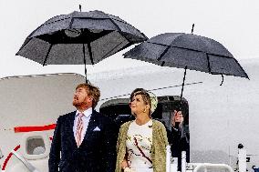 Dutch Royals Arrive At Brandenburg Airport - Berlin