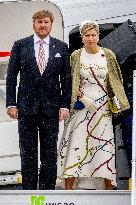 Dutch Royals Arrive At Brandenburg Airport - Berlin