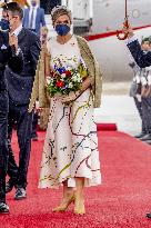 Dutch Royals Arrive At Brandenburg Airport - Berlin