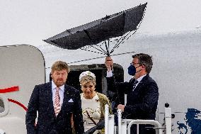 Dutch Royals Arrive At Brandenburg Airport - Berlin