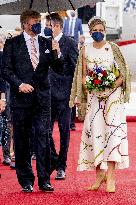 Dutch Royals Arrive At Brandenburg Airport - Berlin