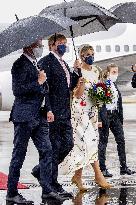 Dutch Royals Arrive At Brandenburg Airport - Berlin