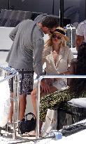 Frida Aasen And Boyfriend On Board A Yacht - St Tropez