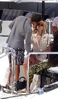 Frida Aasen And Boyfriend On Board A Yacht - St Tropez