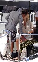 Frida Aasen And Boyfriend On Board A Yacht - St Tropez