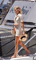 Frida Aasen And Boyfriend On Board A Yacht - St Tropez