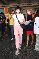 Exclusive Clotilde Hesme At Nice Airport