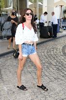 Cannes - Elisa Sednaoui Arrives At Hotel Martinez