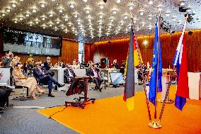 Dutch Royals Visit Dutch-German Hydrogen Sympisum - Berlin