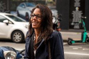 Audrey Pulvar Inaugurates A Roof Farm - Paris