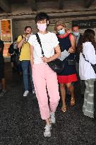 Exclusive Clotilde Hesme At Nice Airport