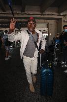 Exclusive Lucien Jean Baptiste At Nice Airport