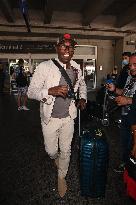 Exclusive Lucien Jean Baptiste At Nice Airport