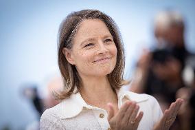 Cannes - Jodie Foster Recieves An Honorary Palme D'Or Photocall