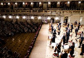 Royals At Counter Performance By Royal Concertgebouw Orchestra - Berlin