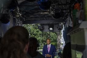 Eric Adams Visits the White House - Washington