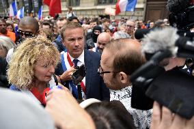 Rally against Covid-19 vaccination and health pass - Paris