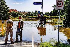 Sandbagging for Flood Protection in Netherlands