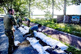 Sandbagging for Flood Protection in Netherlands