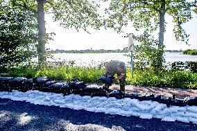 Sandbagging for Flood Protection in Netherlands