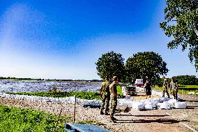 Sandbagging for Flood Protection in Netherlands