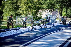 Sandbagging for Flood Protection in Netherlands