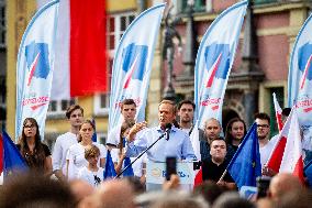 Donald Tusk Holds A Rally - Gdansk