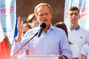 Donald Tusk Holds A Rally - Gdansk