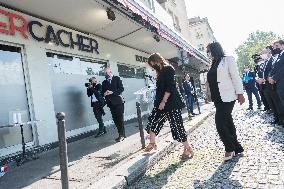 Wreath laying at the Hypercacher - Paris