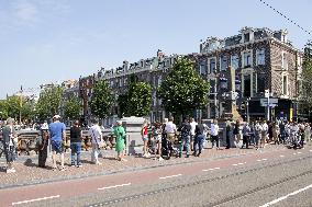 People Pay Final Tribute To Peter R. de Vries - Amsterdam
