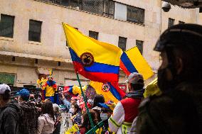 Anti-Government Protest Amid Colombia's Independence Day