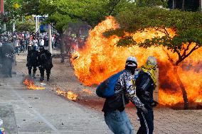 Anti-Government Protest Amid Colombia's Independence Day