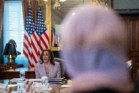 US VP Kamala Harris Holds a Ceremonial Conversation with DACA Recipients