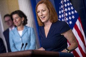 Daily White House press briefing by Jen Psaki and Secretary of Commerce Gina Raimondo